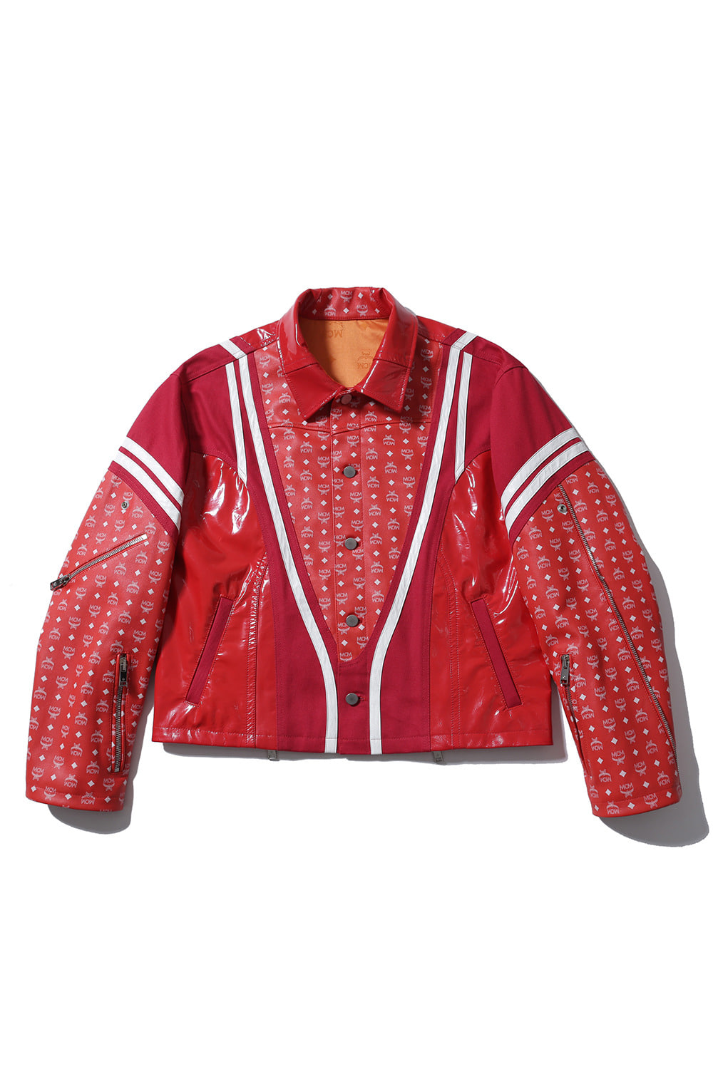 T.B.O.S x MCM Deconstructed racing club jacket 001 (red)