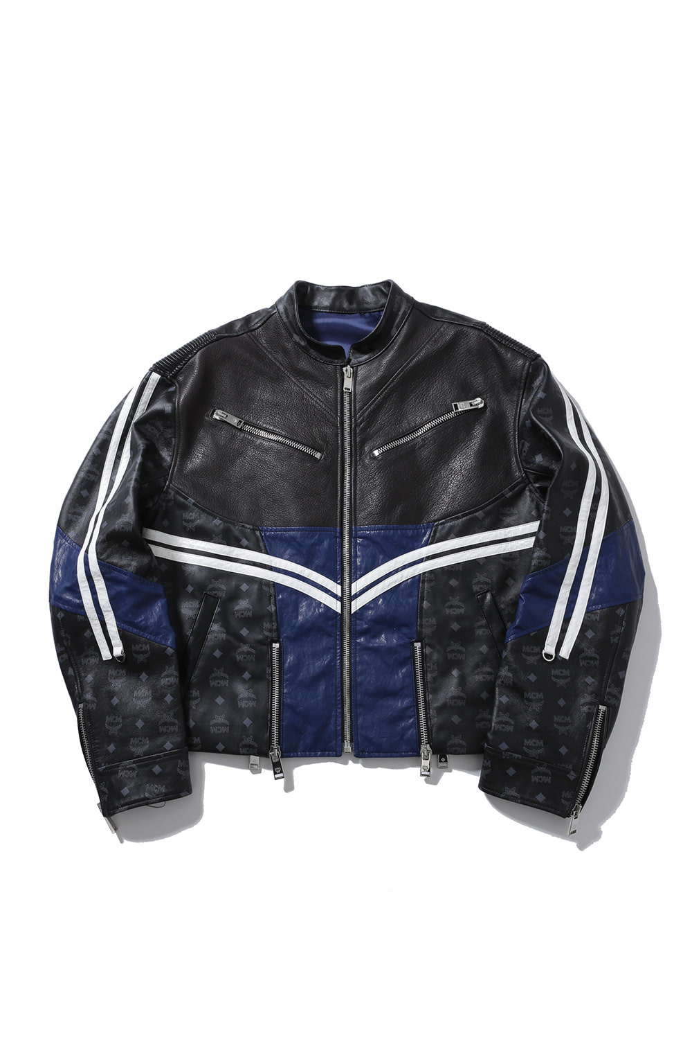 T.B.O.S x MCM Deconstructed racing club jacket 002 (blue)