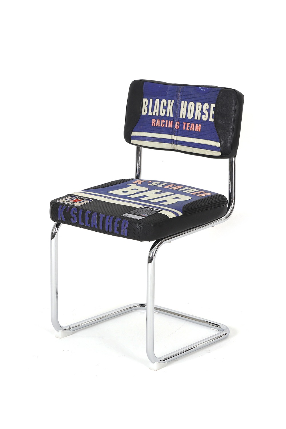 Chair C2 type 002 - Deconstructed Black Horse Racing Jacket Single Chair